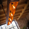 Vintage rustic dining table lamp