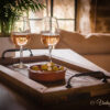 Rustic vintage serving tray of reclaimed wood