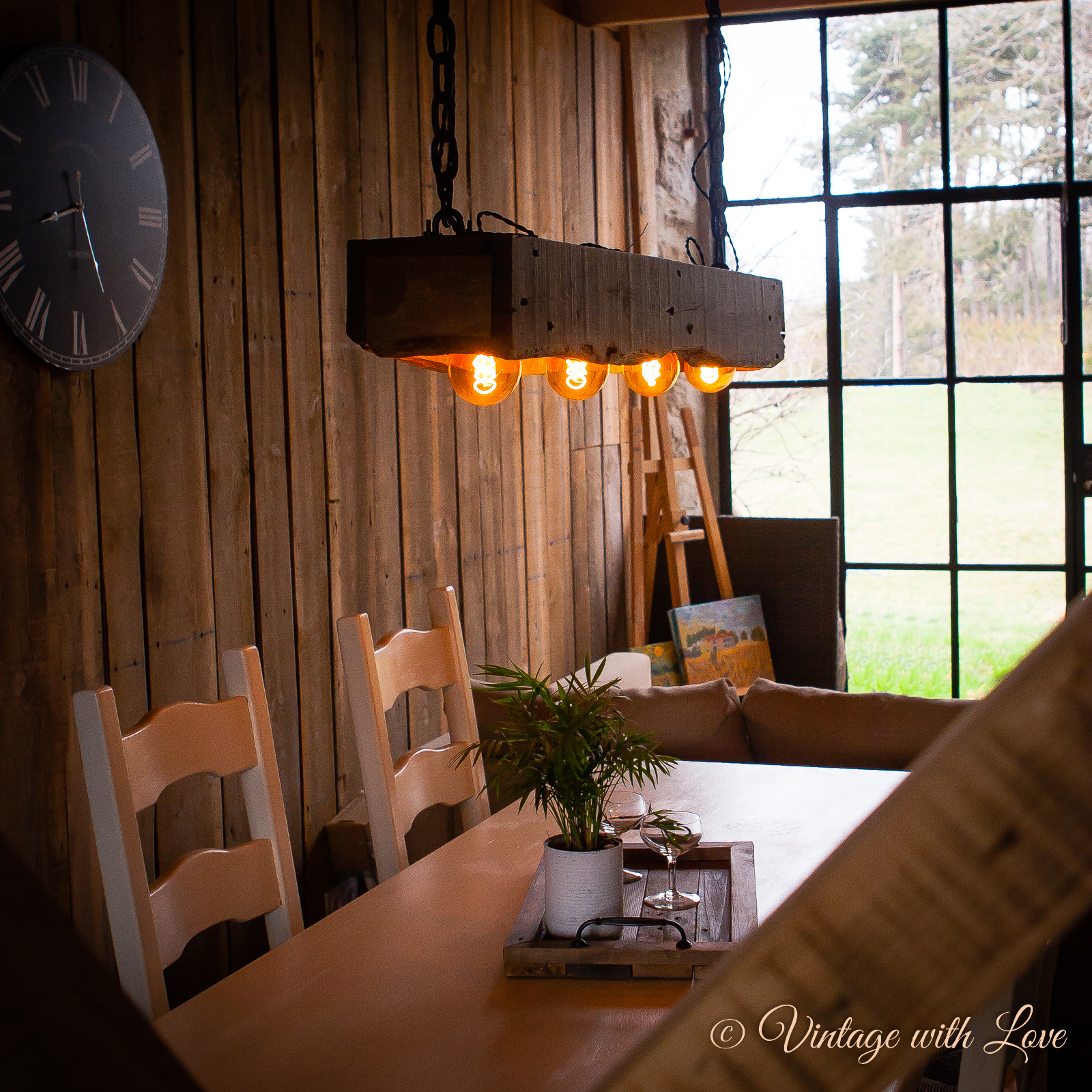 Vintage dining table lamp